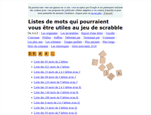 Tablet Screenshot of listesdemots.com